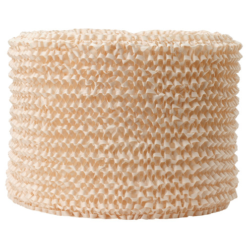 LERGRYN Lamp shade, knitted beige, handmade, 42 cm