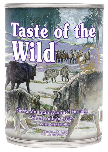 Taste of the Wild Sierra Mountain Lamb in Gravy Dog Wet Food 390g