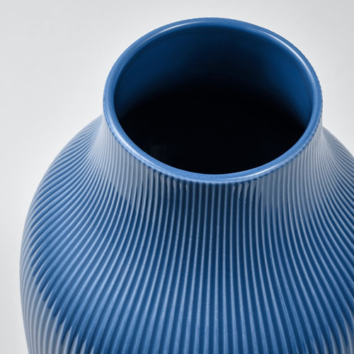 GRADVIS Vase, blue, 21 cm