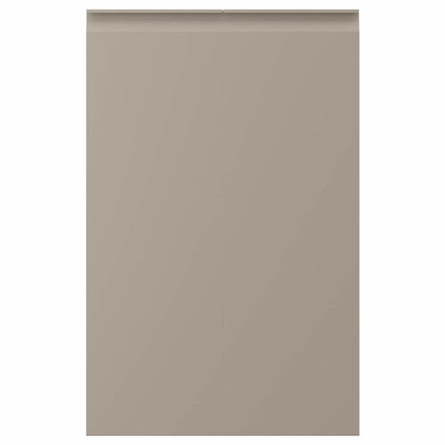 UPPLÖV 2-p door f corner base cabinet set, left-hand/matt dark beige, 25x80 cm