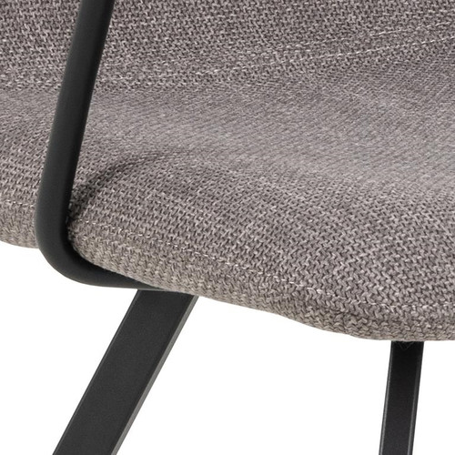 Dining Chair with Armrests Selina, dark grey