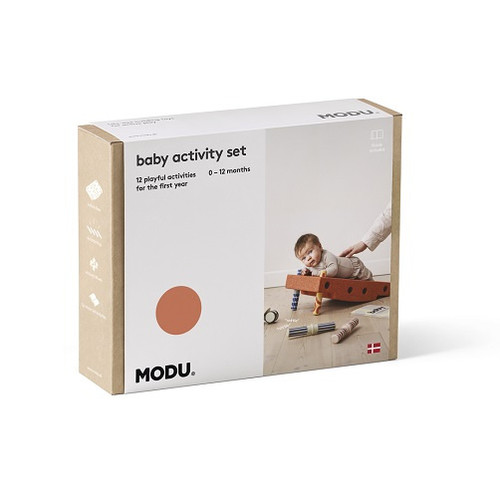 MODU Baby Activity Set, Burnt Orange / Dusty Green 6m+