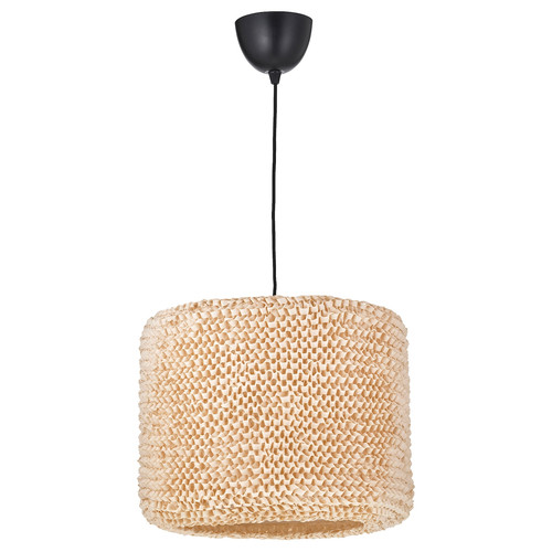 LERGRYN / SUNNEBY Pendant lamp, beige/black