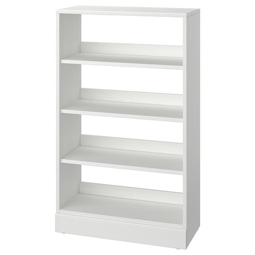 HAVSTA Shelving unit with plinth, white, 81x37x134 cm