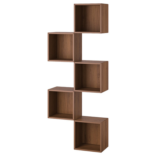 EKET Wall-mounted storage combination, walnut effect