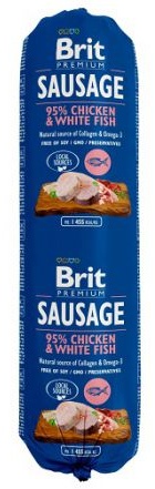 Brit Premium Sausage Chicken & White Fish Dog Food 800g