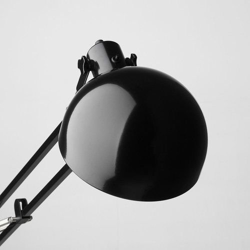 FORSÅ Floor lamp, black