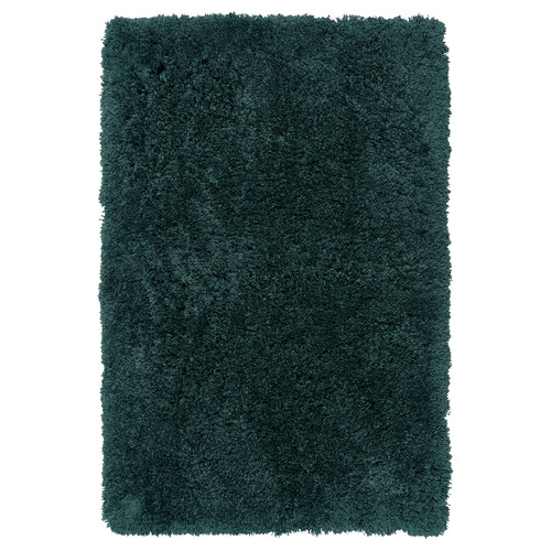 LMTJÄRN Bathroom rug, grey-turquoise, 60x90 cm