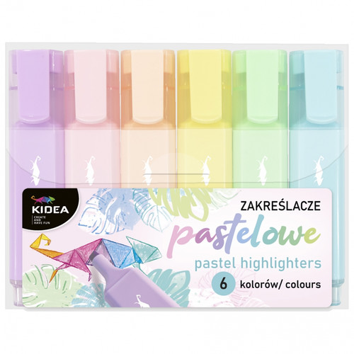 Kidea Pastel Highlighters 6pcs