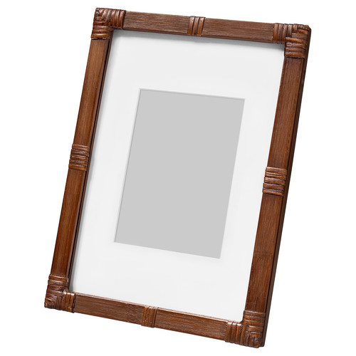 KLIBBAL Frame, brown, 21x30 cm