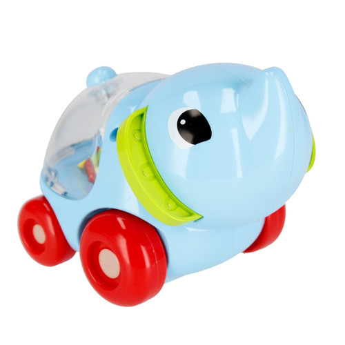 Bam Bam Cartoon Slide Car with Rattle Elephant 6m+