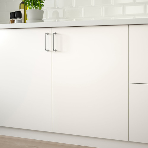 VEDDINGE Front for dishwasher, white, 45x80 cm