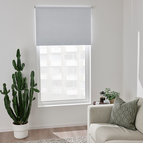 FÖNSTERBLAD Block-out roller blind, white, 80x155 cm