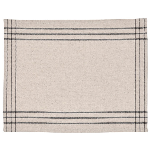 VÅRARV Place mat, dark grey/natural, 35x45 cm