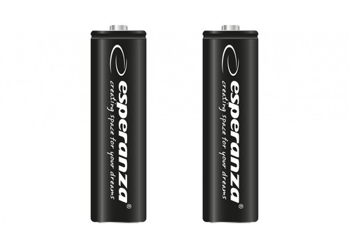 Rechargeable Batteries AA 2600mAh black 2 PCS