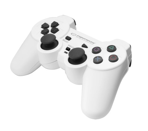 Esperanza Gamepad PS3/PC USB TROOPER, white/black