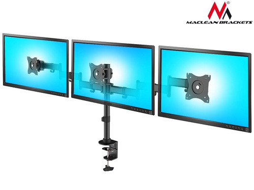 Three Monitor Desktop Stand 13-27" Max 8kg