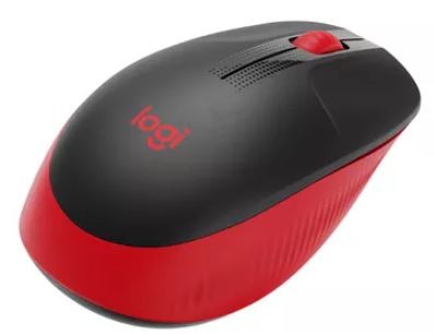 Logitech M190 Optical Wireless Mouse 910-00590, red