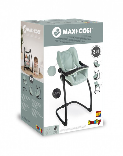 Smoby High Chair for Dolls Maxi-Cosi, sage, 3+