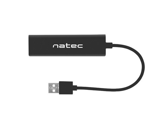 Natec USB Hub 3-ports + RJ45 Dragonfly