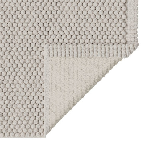 GoodHome Bath Mat Elland 50 x 80 cm, stone grey