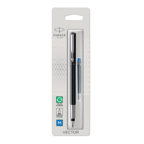 Parker Vector Standard Black Fountain Pen