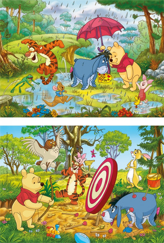 Clementoni Children's Puzzle Supercolor Disney Winnie The Pooh 2x20 3+