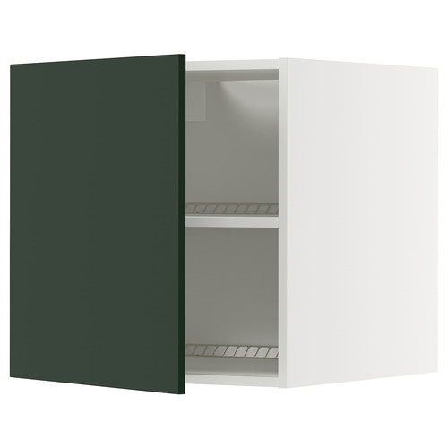 METOD Top cabinet for fridge/freezer, white/Havstorp deep green, 60x60 cm