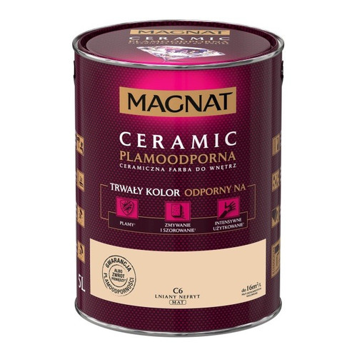 Magnat Ceramic Interior Ceramic Paint Stain-resistant 5l, linen nephrite