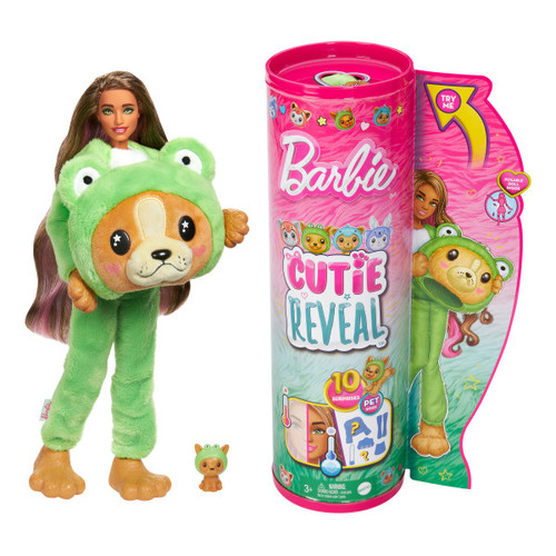 Barbie Cutie Reveal Doll Puppy As Frog HRK24 3+