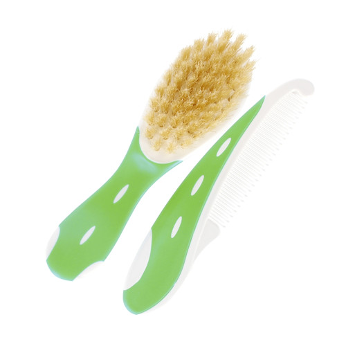 NUK Baby Brush with Comb, green