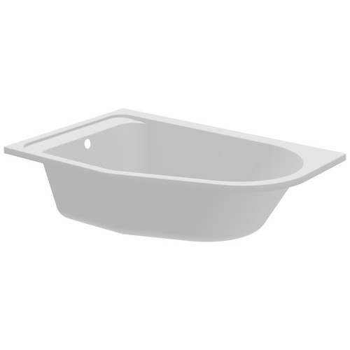 GoodHome Acrylic Bathtub Cavally 145x95 cm, left, asymmetric