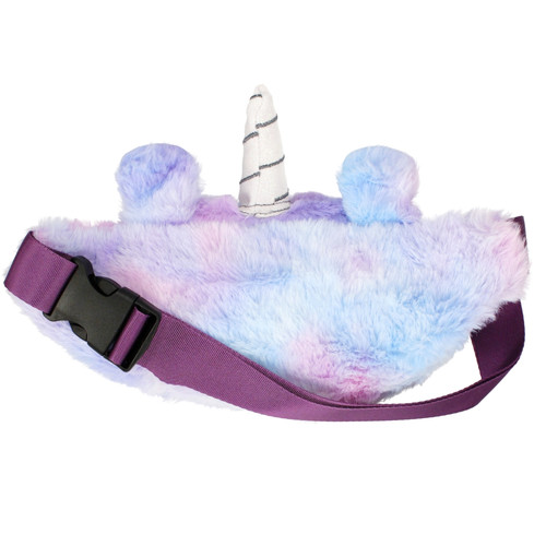 Starpak Plush Waist Bag Fanny Pack Unicorn, purple