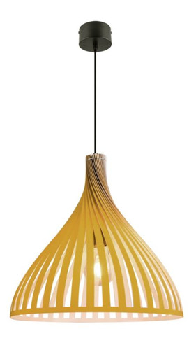 GoodHome Pendant Lamp Crozon E27, yellow