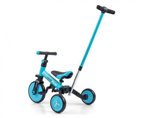 Milly Mally Balance Bike Ride On - Bike 4in1 OPTIMUS PLUS Blue 12m+