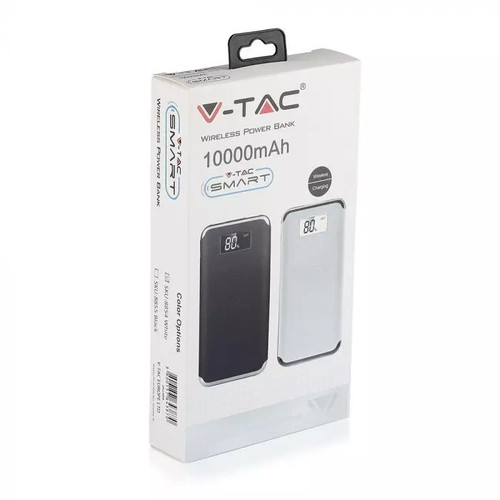 V-TAC Powerbank Power Bank 10000 mAh 2.0/2.1A, black