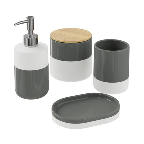 GoodHome Soap Dish Koros, anthracite