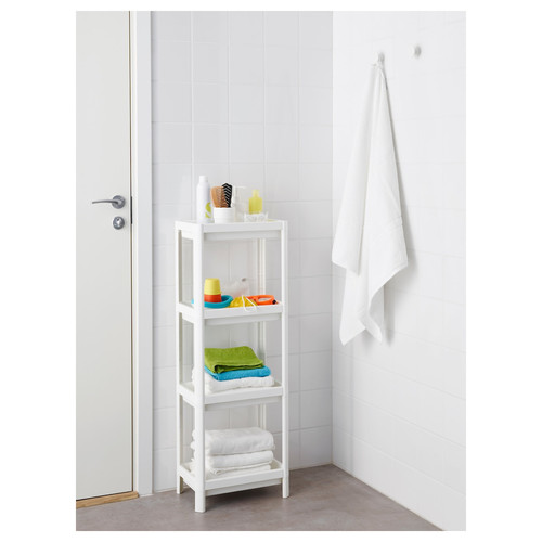 VESKEN Shelf unit, white, 36x23x100 cm