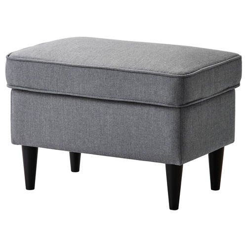 STRANDMON Footstool, Nordvalla dark grey