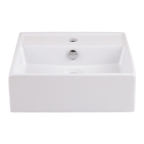 Ceramic Countertop Basin GoodHome Hendra 38x38.5cm, white