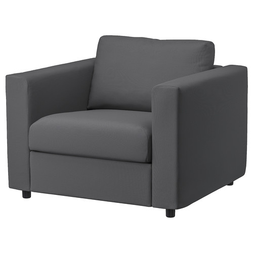 VIMLE Armchair, Hallarp grey