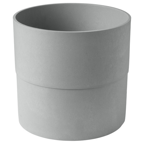 NYPON Plant pot, indoor/outdoor, grey, 32 cm