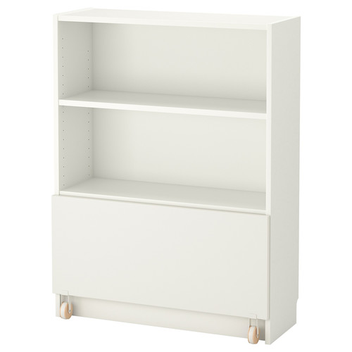 BILLY Bookcase with drawer, white, 80x30x106 cm