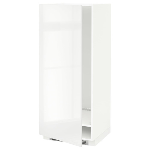 METOD High cabinet for fridge/freezer, white, Ringhult white, 60x60x140 cm