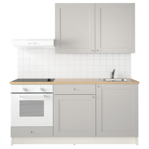 KNOXHULT Kitchen, grey, 180x61x220 cm