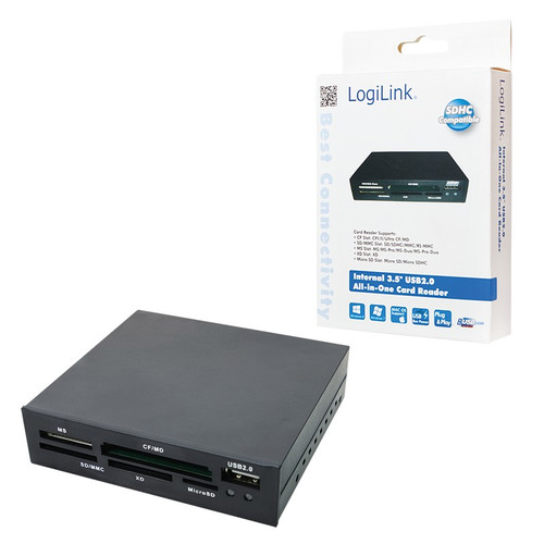 LogiLink Internal 3.55' USB2.0 All in One Card Reader