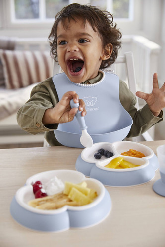 BABYBJÖRN Baby Plate and Spoon, grey