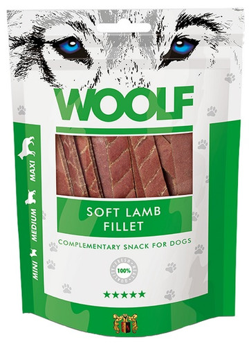 Woolf Complementary Snack for Dogs Soft Lamb Fillet 100g