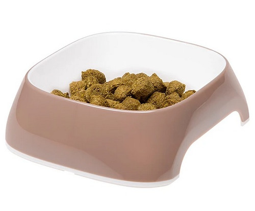 Dog Bowl Glam Medium, beige-grey