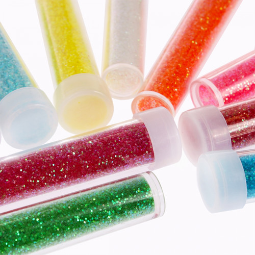 Glitter Powder 10pcs, pastel